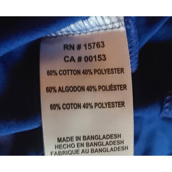 NEW NHL Blue Orange White Cotton Long Sleeve Tee shirt - SMALL - Picture 5 of 5